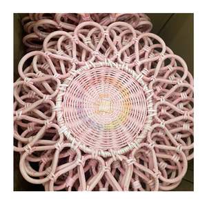 New Arrival Eco Friendly Rattan Charger <b>Plates</b> Handwoven Rattan Placemat Set for Home Kitchen Hotel Restaurant Table Vietnam - Product Image 1