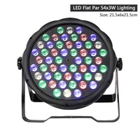 SHEHDS Luz LED PAR RGBW de 54x3W con Modo Sonido, Control DMX512, Luz de Escenario para DJ y Discoteca