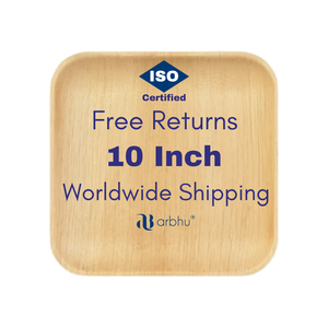 Bulk 10 Inch Areca Palm Leaf Plates Eco Friendly <b>Disposable</b> <b>Tableware</b> For Catering Events Compostable Natural Wood Alternative - Product Image 1