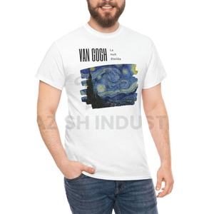 Camiseta de calle personalizada para hombre, ligera y 100% de algodón, nueva imagen gráfica impresa, Material de poliéster/algodón - Product Image 2