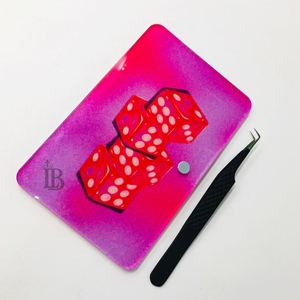 LUMIA BEAUTY - Placa de Acrílico para Pestañas, Diseño Personalizado, Forma de Corazón y Mariposa, Duradera, Ecológica, Reutilizable, con Imán para Probar Pestañas, Se Puede Agregar Logotipo - Product Image 5