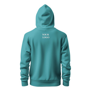 เสื้อสเวตเชิ้ตมีฮู้ดสีเขียวอมฟ้าพิมพ์ลายกราฟิกสำหรับผู้ชาย พิมพ์ลายนาฬิกาทราย "Running Out Of Time" เสื้อสวมหัวลำลองมีกระเป๋า - Product Image 2