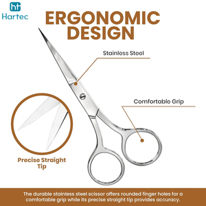 Ultra Sharp Micro Tip Cuticle Scissors Professional Stainless Steel Hand <b>Sharpened</b> Dead Skin Remover <b>Tool</b> Manicure Scissors - Product Image 2