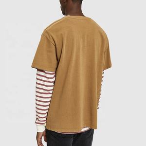 Wholesale 100% Cotton Plain T-shirts Custom Label Embroidered Printing <b>Black</b> t Shirt logo Heavy Blank Hip Hop Oversized <b>Tshirt</b> - Product Image 5