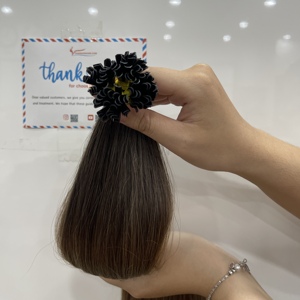 ผมแท้เวียดนาม Thanh an Hair คุณภาพดีที่สุด แบบ U-Tip ต่อผมด้วยเคราติน แบบ Double Drawn Remy เรียงเกล็ดผม 100-250 กรัม - Product Image 3