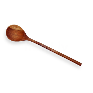Cuillère à miel en bois de teck Munela, écologique et durable, sans peinture ni vernis, sans danger pour les aliments, certifiée Halal, personnalisable, pour la consommation. - Product Image 1