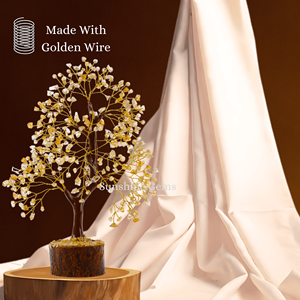 Árbol de la Vida de Cristal de Citrino Natural al por Mayor con Alambre Dorado para Decoración del Hogar y Oficina, Sanación y Amor - Product Image 3