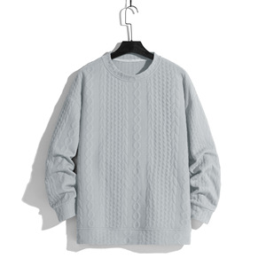 Suéteres de Punto con Capucha Unisex para Jóvenes, Primavera, Color Sólido, Manga Larga, 100% Algodón, Corte Holgado - Product Image 4