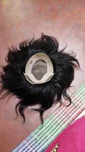 Indian Remy 8x6 <b>Mens</b> Patch 100% Human Virgin <b>Hair</b> Silk Base Natural Wave High Quality - Product Image 3