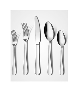 Ensemble de couverts classiques en acier inoxydable pour table à manger, cuisine, restaurant, hôtel, traiteur, banquet, fête - Product Image 2