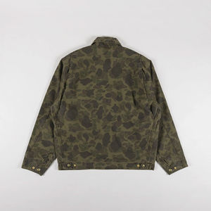 Chaqueta de Trabajo de Lona Vaquera Resistente al Agua y al Viento, Estilo Vintage, para Hombre, de Alta Calidad, Transpirable, para Invierno, Mecánicos, Trabajadores, Camuflaje - Product Image 2