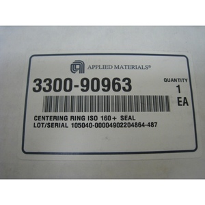 แหวนจัดตำแหน่งพร้อมซีล NEW AMAT 3300-90963, ISO - อุปกรณ์และอะไหล่เซมิคอนดักเตอร์ระดับโลกที่เชื่อถือได้ - Product Image 1
