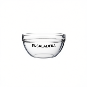 ENSALADERA de Vidrio de 12 cm de Calidad Premium, Diseño Minimalista para Fiestas, para Servir y Mostrar Alimentos - Product Image 2