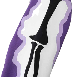 Conjunto de Sudadera con Capucha y Pantalones Deportivos con Estampado de Esqueleto para Halloween, Ropa Deportiva Morada con Gráficos de Huesos - Product Image 5