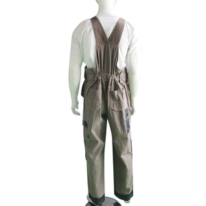 Salopette de travail haute visibilité OEM, classe 1 ANSI, en coton tissé PE, avec bandes réfléchissantes robustes et LED clignotantes pour la sécurité incendie - Product Image 2