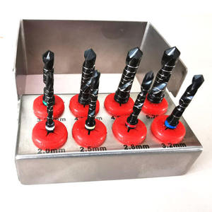SHAHZIK INTERNATIONAL Manual Turbine External Irrigation Dental Implant <b>Drills</b> Set 8 Pieces for <b>Guided</b> Surgery Stainless Steel - Product Image 2