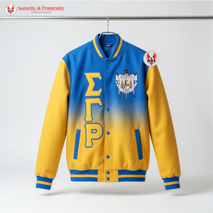เสื้อแจ็คเก็ตปักลายตัวอักษรกรีก Sigma Gamma Rho Sorority สำหรับผู้หญิงและผู้ชาย  แบบหนา  ทำจากขนสัตว์เป็นมิตรกับสิ่งแวดล้อม |   แฟชั่นใหม่ - Product Image 5