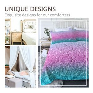 Ultra Soft Romantic All-Season 3-Piece Reversible <b>Comforter</b> <b>Set</b> Twin Size Quilt Bedding - Product Image 4