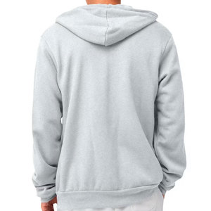 Modèle de sweat-shirt blanc à fermeture éclair intégrale pour homme, de qualité supérieure, pour impression graphique personnalisée - Product Image 6