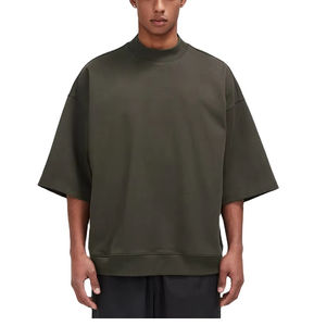 Camisetas HSI Lisas de Corte Holgado al por Mayor, Camisetas Casuales para Hombre Hechas en Pakistán, de Secado Rápido, 100% Algodón, Hechas en Pakistán - Product Image 1