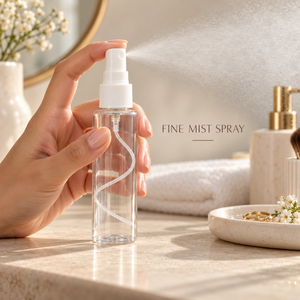 Flacon pulvérisateur PET 50 ml à fine brume |   Contenant d'emballage cosmétique vide transparent avec pompe pour soins de la peau, soins capillaires, parfums, beauté et produits personnels - Product Image 2