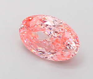 Diamante Cultivado en Laboratorio con Certificación IGI, Corte Oval Portugués de 1.28 CT, Color Rosa Intenso Fantasía, Claridad VS1, Modelo 1 de ROYAL GEMS - Product Image 4