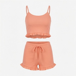 Ensemble de sport deux pièces sexy pour femme : soutien-gorge et haut de yoga, tenue de fitness, vêtements de sport pour la gym, tenue d'exercice, survêtement athlétique avec logo personnalisé - Product Image 1