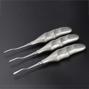 เครื่องมือถอนฟันสแตนเลสแบบแมนนวล 3 ชิ้น ชนิด Luxating ใช้ซ้ำได้ เกรด A+ พร้อมใบรับรอง CE ระดับ Class I - Product Image 1