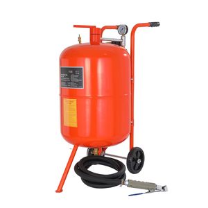 High Pressure 20-Gallon Portable <b>Sandblaster</b> 60-110 PSI Abrasive Blasting Tank with 4 Cer Air Sand Blasting Kit - Product Image 2