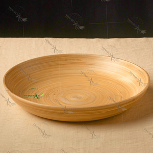 Plato de bambú tradicional hecho a mano en Vietnam Colección duradera de Platos y platos Hecho artesanalmente - Product Image 1