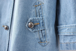 2026 New Arrival Women's Retro <b>Denim</b> Jacket Single Breasted Short <b>Coat</b> Round Neck Casual Versatile Spring Winter Autumn Washed - Product Image 6