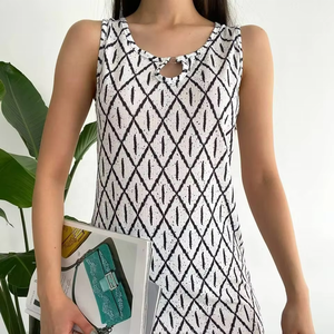 Vestido Mini Casual Estampado Sin Mangas, Vestido Mini de Moda 2026, Ropa Elegante de Verano para Mujer - Product Image 1