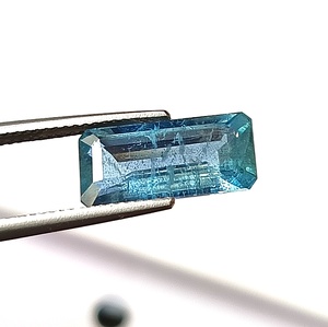 Piedra Preciosa Suelta de Aguamarina Natural, Corte Esmeralda Rectangular, para Joyería, 3.70 Quilates, Azul - Product Image 2