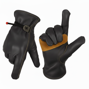 Top Quality Cowhide Leather Material Made Safety Work <b>Gloves</b> Heavy Duty Hand Assemble <b>Driver</b> Working <b>Gloves</b> - Product Image 4