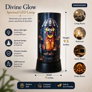 Panchmukhi Hanuman LED <b>Table</b> <b>Lamp</b> Divine Bajrangbali Spiritual Night Light Religious Decor for Temple Bedroom Meditation Living - Product Image 5