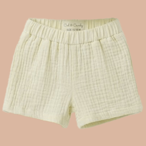 Conjunto de Muselina Orgánica Cot & Candy Jhabla, Brisa de Verano, Ropa para Bebés, 2 Piezas: Camisa Holgada con Pantalones Cortos, 0-3 Meses - Product Image 3