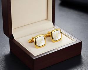 Boutons de manchette pour hommes en gros |   Boutons de manchette en métal personnalisés pour mariage, affaires et tenues formelles, bijoux de mariage en gros - Product Image 4