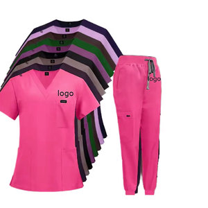 Conjunto de Uniforme Médico Unisex para Enfermeros y Doctores, Antiarrugas, Elástico, Tipo Jogger, Poliéster y Spandex, Venta Caliente - Product Image 2