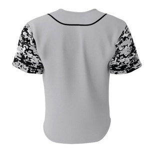 Camiseta de Béisbol de Verano de Manga Corta, Sublimación Completa Personalizada, Transpirable, Talla Grande, Secado Rápido, Cintura Elástica, Unisex, Color Sólido - Product Image 3