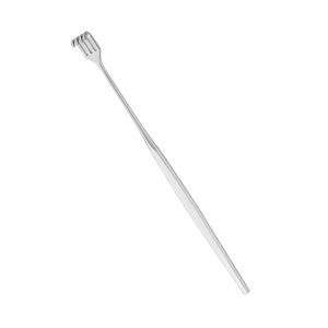 Écarteur chirurgical à crochet cutané à mâchoires émoussées à 4 branches de 165 mm (6,12 pouces), profondeur 7 mm, largeur 9,60 mm, instrument de rétraction tissulaire - Product Image 1