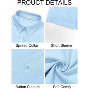 2025 chemise en lin boutonnée décontractée pour hommes 100% coton à manches courtes été plage hauts non rentrés approvisionnement ODM - Product Image 2