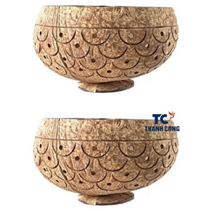 LAS MEJORES VENTAS de cuencos de coco hechos a mano, perfectos para macetas, decoración u opciones de regalo únicas. - Product Image 1