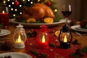 Mini lanterne à LED rechargeable, lampe de nuit sans flamme, fonctionnant sur piles, lumière décorative portable pour la maison, Pâques - Product Image 5