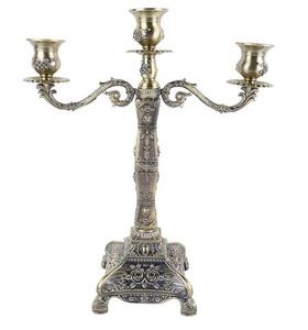 Candelabro para Navidad, Decoración Interior de Lujo, Iluminación Romántica para Mesa de Comedor, Candelabro Clásico para Decoración del Hogar en Plata Alto - Product Image 3
