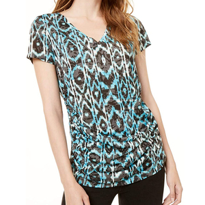 Camisetas de Manga Corta para Mujer al por Mayor, Tallas Grandes, Alta Calidad, 100% Algodón, Camisetas Casuales de Moda para Mujer - Product Image 1