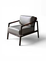 Sillón Moderno de Madera Maciza para Salón, Sillón Tapizado de Ocio, Muebles de Lujo para Sala de Estar, Hecho en Indonesia, Venta al por Mayor