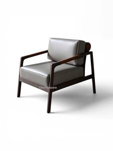 Sillón Moderno de Madera Maciza para Salón, Sillón Tapizado de Ocio, Muebles de Lujo para Sala de Estar, Hecho en Indonesia, Venta al por Mayor - Product Image 2