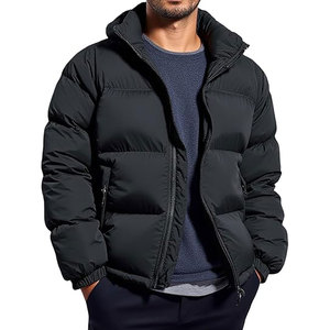 Custom Winter Unisex Hooded Color Block Bubble Jacket Loose Fit Breathable Quilted Puffer Coat <b>Ski</b> Travel Hiking OEM Branding - Product Image 6