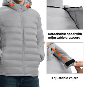OEM <b>Mens</b> Bubble Jacket Insulated Jacket Matte Polyester Streetwear Custom Logo Low MOQ Wholesale - Product Image 4