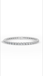 Sophisticated 7 Inch Elegant Round Cut Lab Grown <b>Diamond</b> Tennis Bracelet 10K Gold Luxury Fine <b>Jewelry</b> Wholesale Supplier - Product Image 3